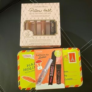 Charlotte Tilbury Pillow Talk Lip Set & Benefit Letters to Lashes